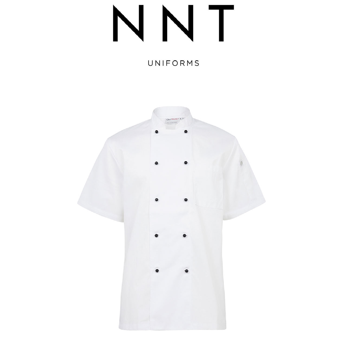 NNT Unisex Adult Chef Jacket Short Sleeve Macquarie Poly Cotton Work CATP5J