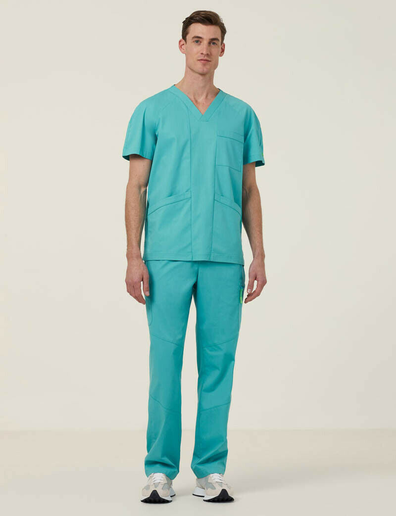 NNT Uniform Mens Next Gen Anti Bacterial Carl Scrub Top V-neck Nurse Work CATRFV-Collins Clothing Co
