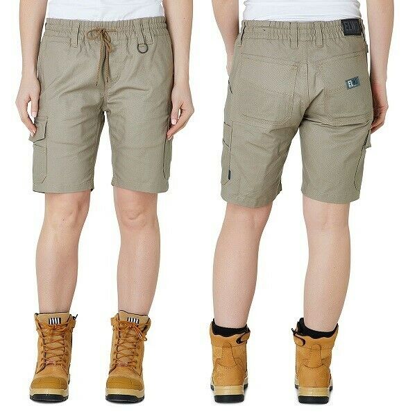 Womens Elwood Elastic Utility Shorts Cargo Phone Pocket Work Tough Comfy EWD602-Collins Clothing Co