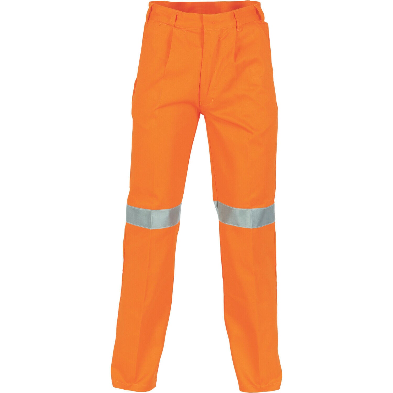DNC Workwear Mens Hi-Vis Cotton Drill Pant 3M Taped Comfortable Work 3314-Collins Clothing Co