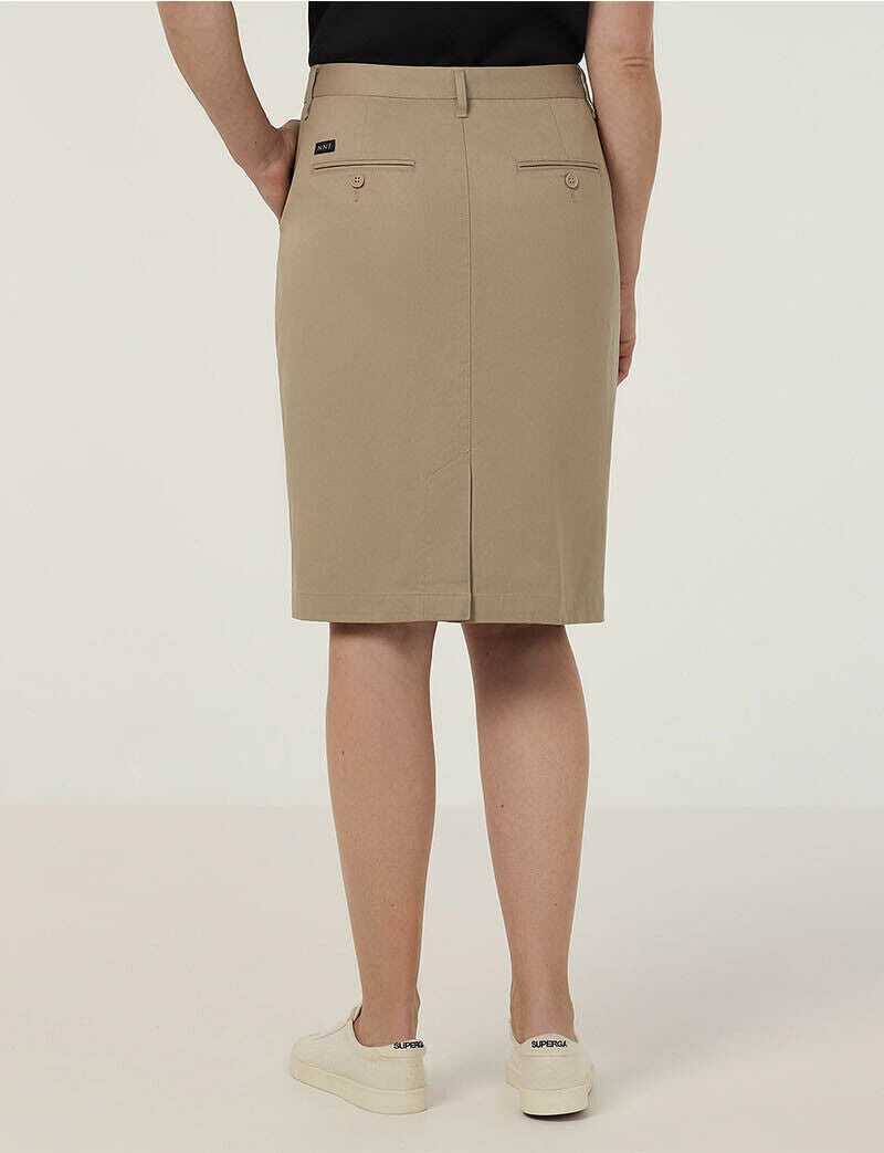 NNT Stretch Cotton Chino Skirt Formal Business Skirt Slim Fit Workwear CAT2RL-Collins Clothing Co