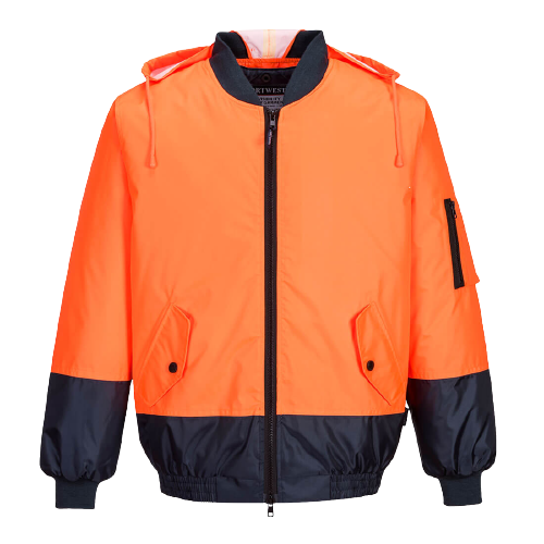 Portwest Hi-Vis Bomber Jacket 2 Tone Waterproof Reflective Work Safety MJ304-Collins Clothing Co