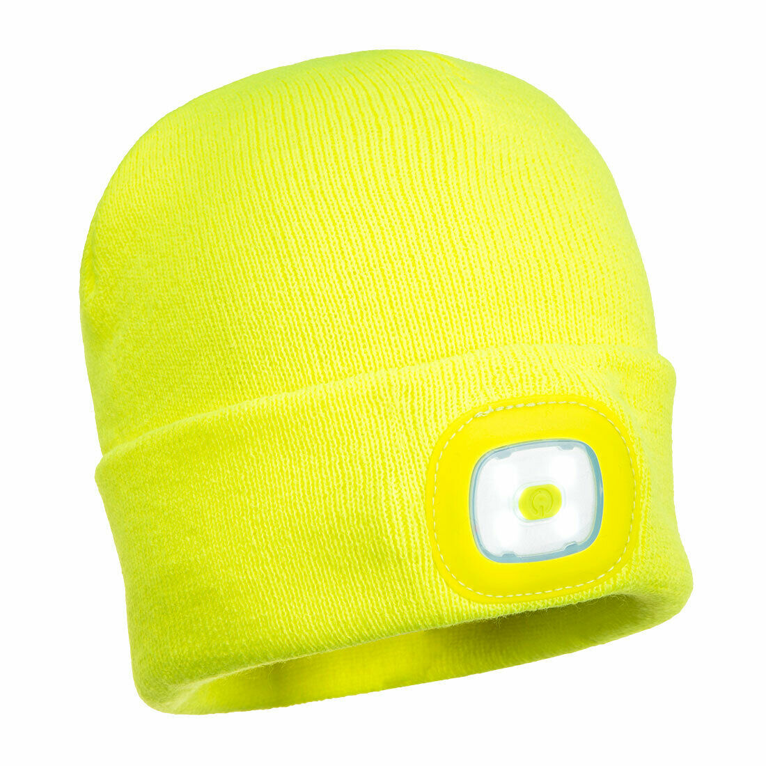 Portwest Mens Beanie Hat LED Head Light USB Rechargeable Warm Work Comfort B029-Collins Clothing Co
