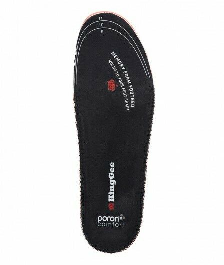 KingGee Mens Tradie Insoles Memory Foam Comfort Trim To Fit Work Safety K09500