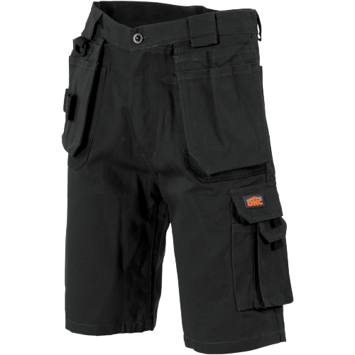 DNC Workwear Men Duratex Cotton Duck Weave Tradies Cargo Shorts Comfort 3336