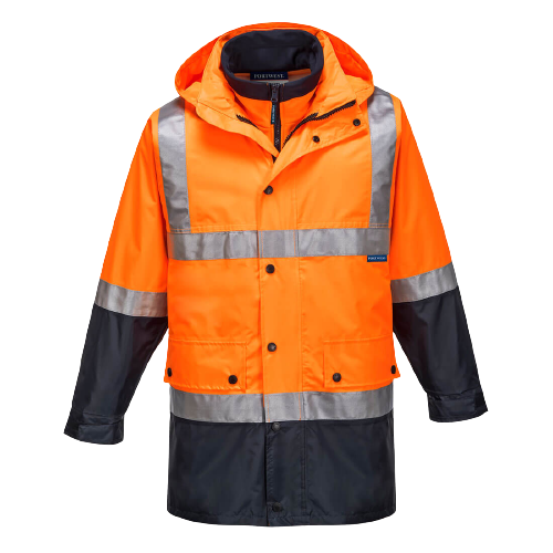 Portwest Eyre Day/Night 4-in-1 Jacket 2 Tone Reflective Work Safety MJ881-Collins Clothing Co