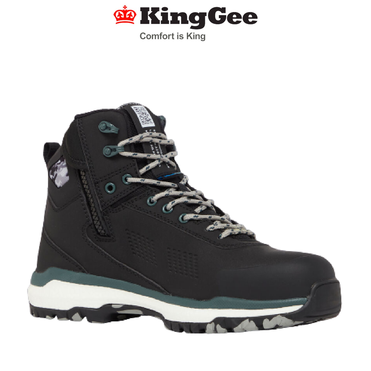 KingGee Mens Terra Firma Hybrid Safety Microfiber Work Boots Light Weight K27952