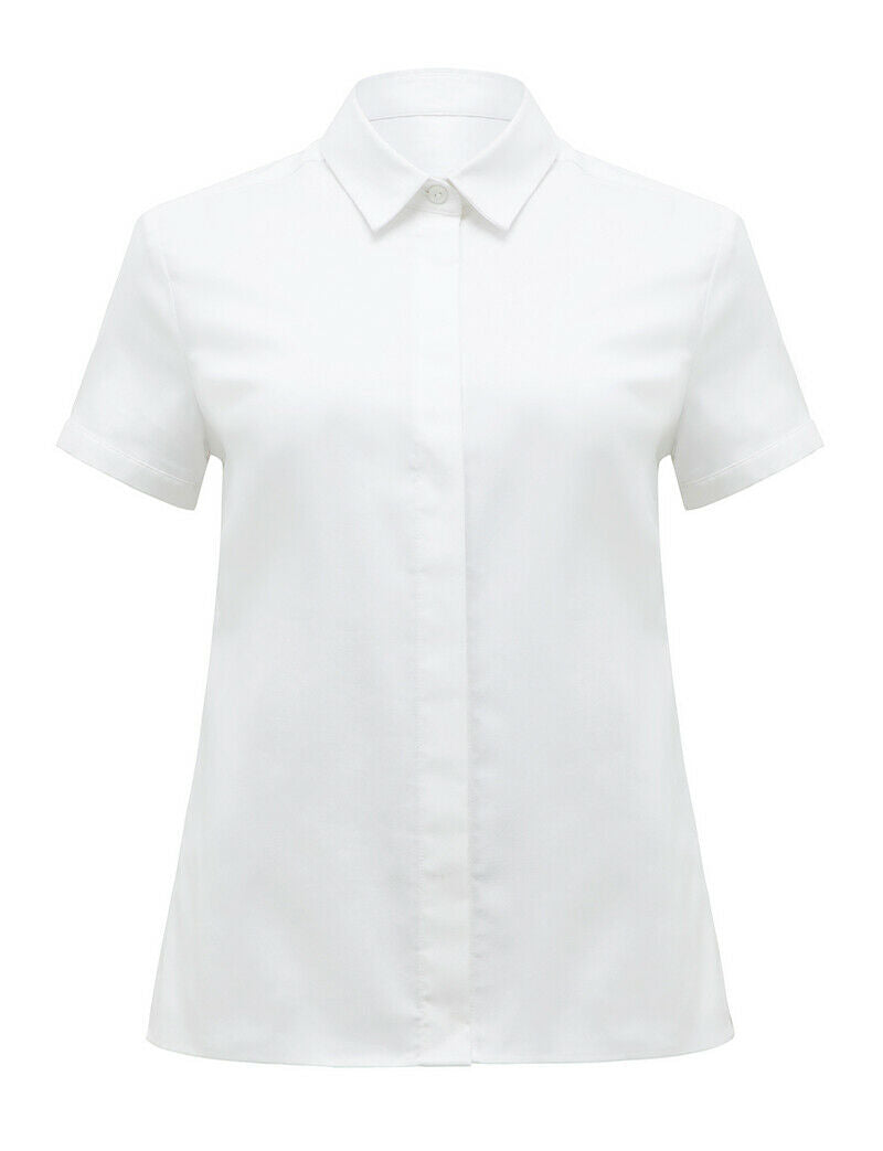 NNT Womens Short Sleeve Formal Shirt Comfort Cotton Blend Business Shirts CATU5G-Collins Clothing Co