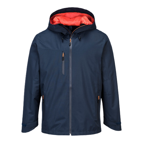 Portwest Mens X3 Shell Jacket Waterproof Hooded Full Zip Breathable Jacket S600