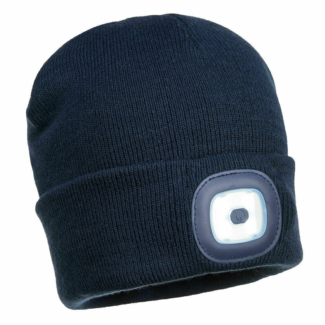 Portwest Mens Beanie Hat LED Head Light USB Rechargeable Warm Work Comfort B029-Collins Clothing Co