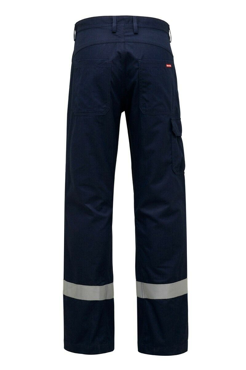 Mens Hard Yakka Workwear Pants Sheildtec Fire Resistant Cargo Tape Safety Y02670