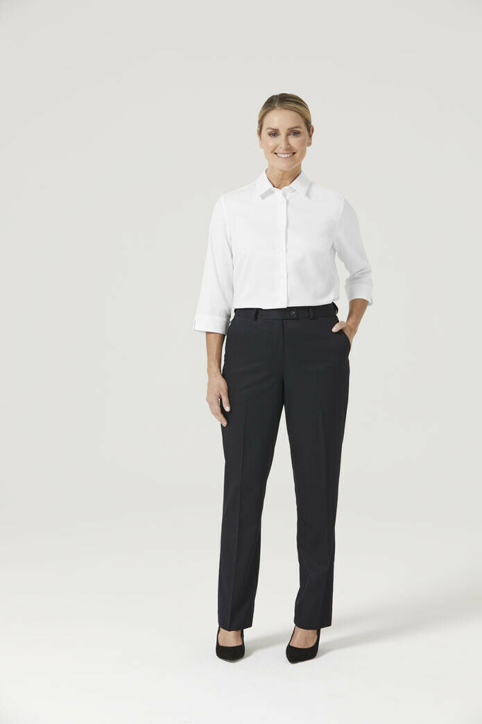 NNT Womens Formal Stretch Twill 3/4 Sleeve Shirt Regular Collar Business CATUFP-Collins Clothing Co