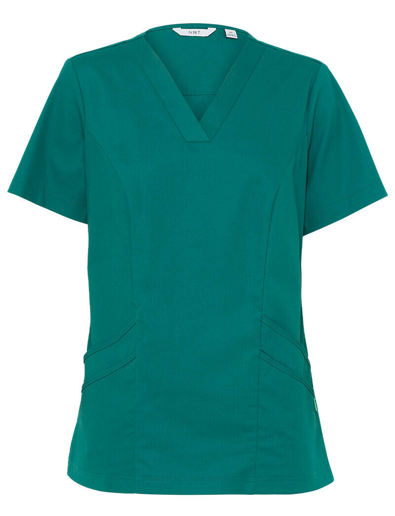 NNT Uniform Womens Next Gen Antibacterial Florence Scrub Top V Neck Nurse CATULM-Collins Clothing Co
