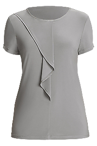 NNT Womens Soft Jersey S/S Round Neck T- Top Blouse Relaxed Fit CATU64-Collins Clothing Co