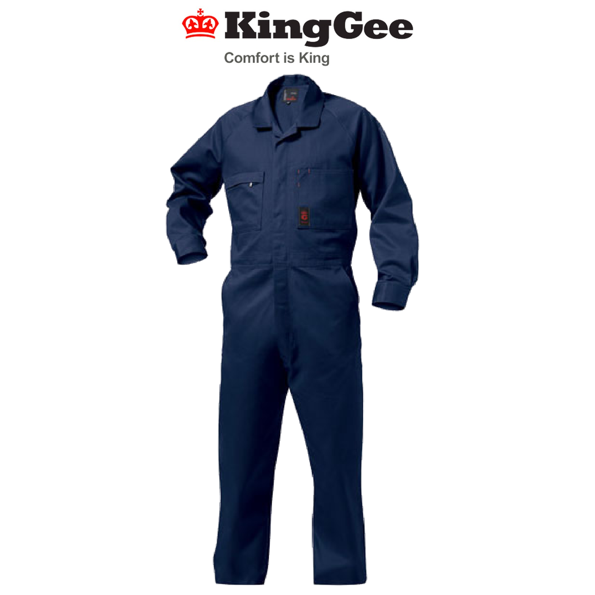 KingGee Mens Combination Drill Overall Classic Coverall Work Reinforced K01010