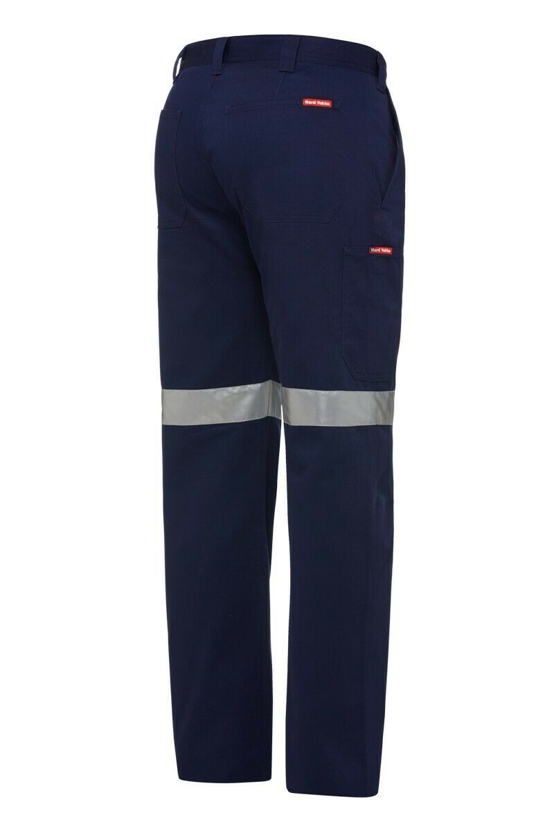 Mens Hard Yakka Core Drill Pants Taped Cotton Phone Pleated Tough Strong Y02540-Collins Clothing Co