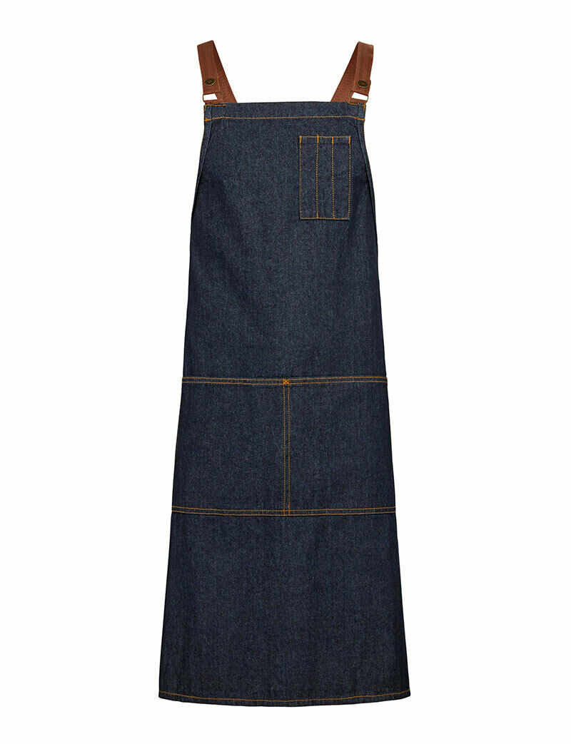 NNT Unisex Chef Memphi Cross Back Denim Apron Work Safety Tough Durable CATK2M-Collins Clothing Co