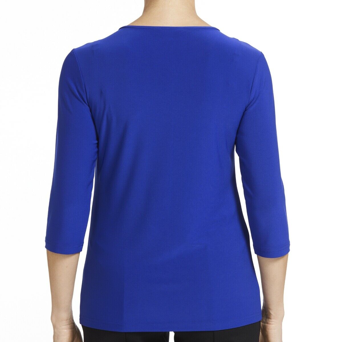 Womens NNT Blouse Soft Jersey 3/4 Round Neck T-Top Casual Corporate Top CATU9Q-Collins Clothing Co