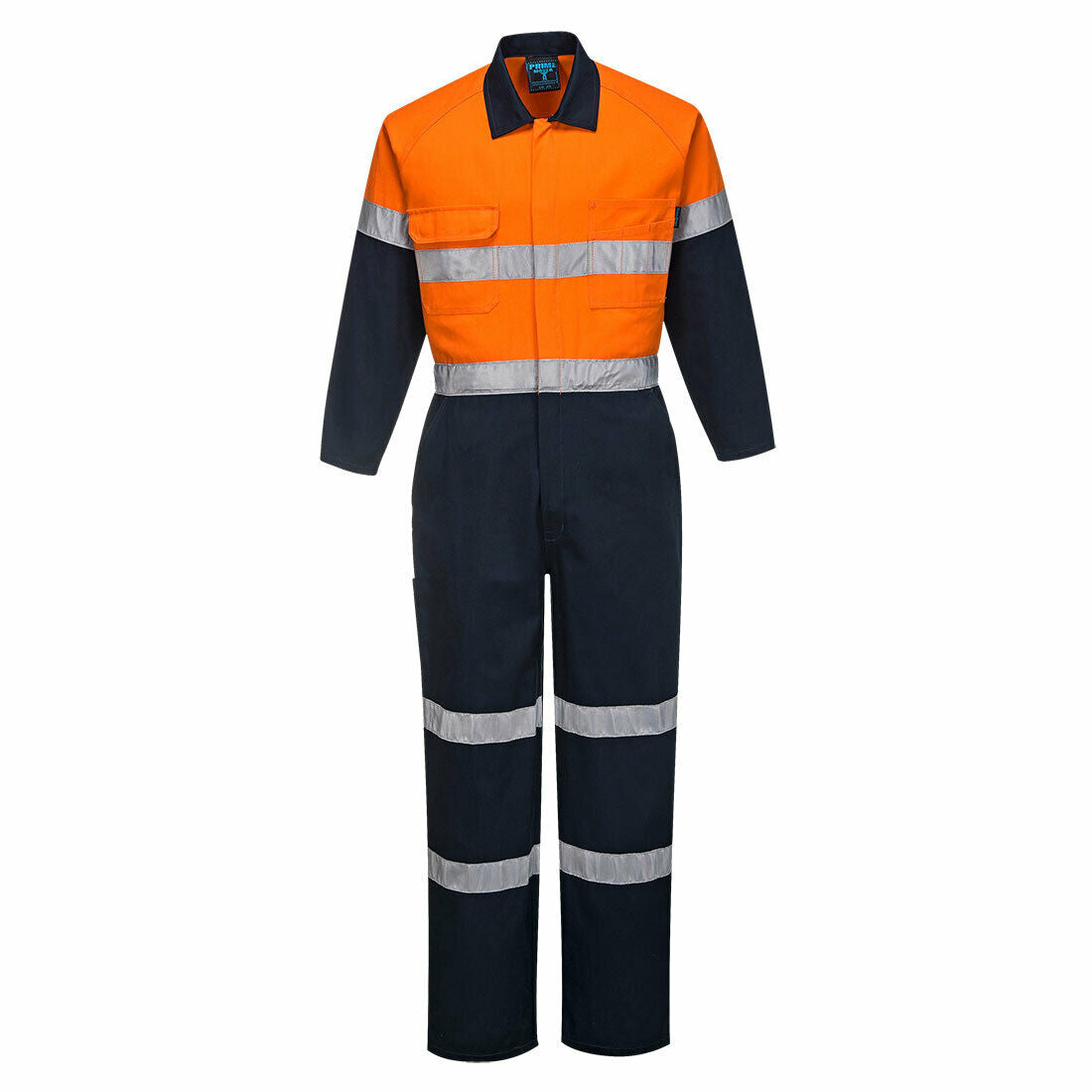 Portwest Mens Regular Weight Coverall Taped Reflective Overalls Cotton MA931-Collins Clothing Co