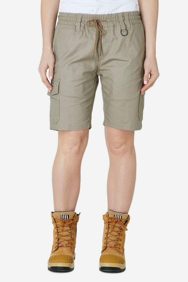 Womens Elwood Elastic Utility Shorts Cargo Phone Pocket Work Tough Comfy EWD602-Collins Clothing Co