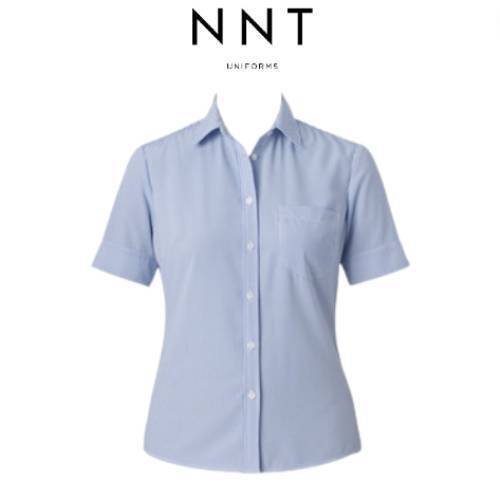 NNT Mens Poly Print Balance Stripe S/S Action Business Shirt CAT4AB