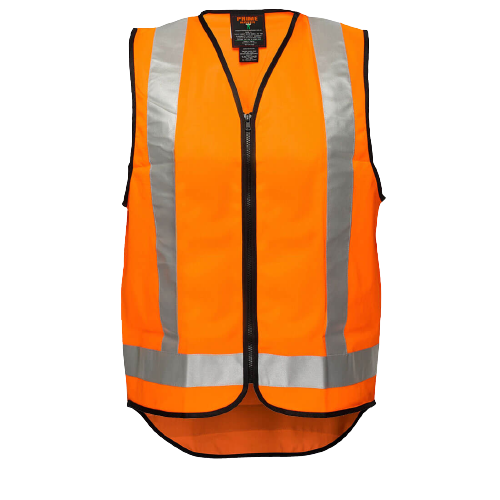 Portwest Day/Night Cross Back Vest Reflective Taped Work Safety MV188