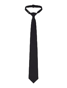 NNT Mens Plain Black tie Pre Tied adjustable Neck Band Classic tie CATK32-Collins Clothing Co