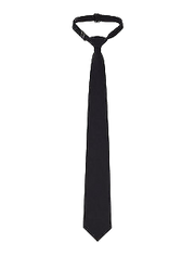 NNT Mens Plain Black tie Pre Tied adjustable Neck Band Classic tie CATK32-Collins Clothing Co