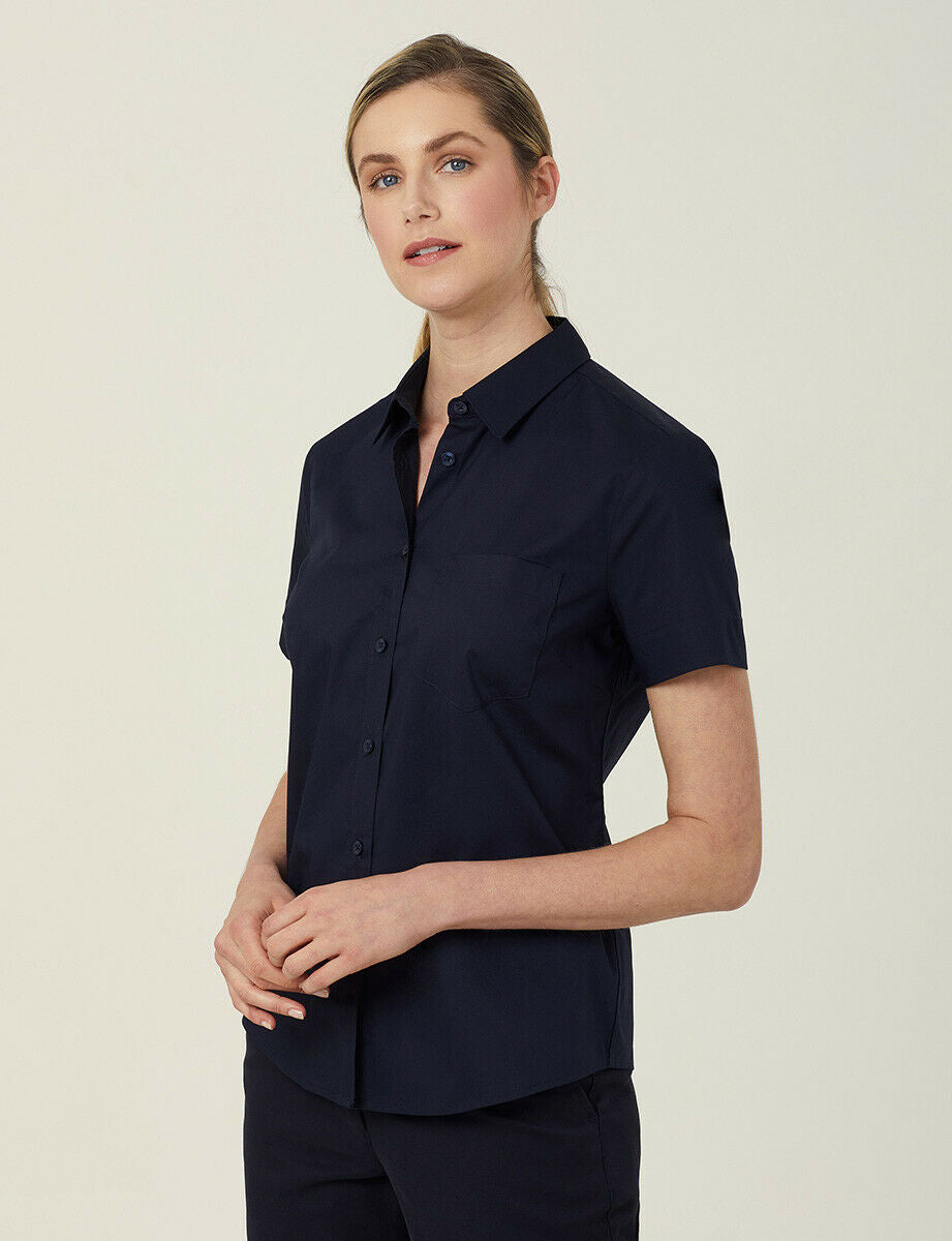 NNT Women Avignon Short Sleeve Slim Shirt Casual Comfortable Business CATUK8-Collins Clothing Co