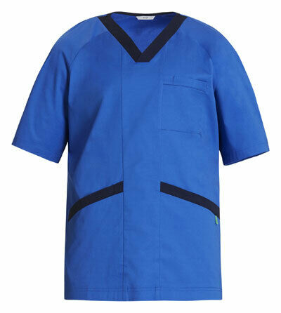 NNT V-Neck Contrast Scrub Top Unisex Nurse Work Comfortable Uniform CATJ2Q-Collins Clothing Co