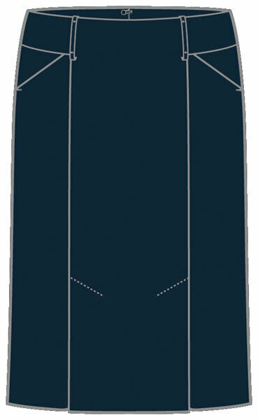 NNT Womens Formal  Stretch Twill Pleat Straight Skirt Contour Waistband CAT26B-Collins Clothing Co