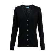 NNT Mens Button Front Cardigan V-Neck Black Long Sleeve CAT5BR-Collins Clothing Co