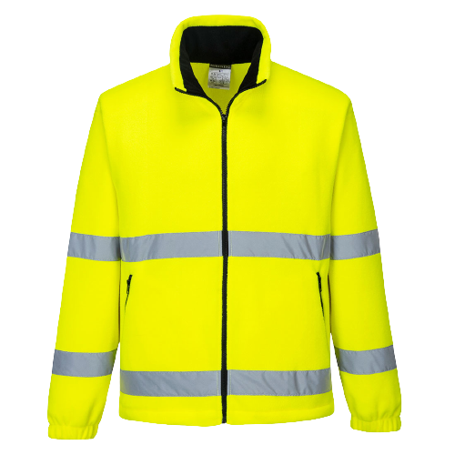 Portwest Hi-Vis Essential Polar Fleece 2 Tone Zip Reflective Work Safety F250-Collins Clothing Co