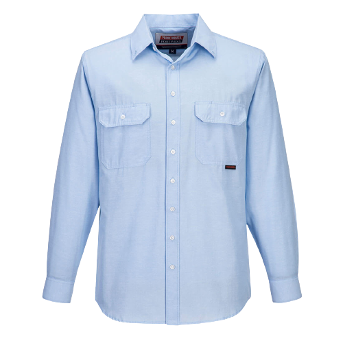 Portwest Sydney Shirt, Long Sleeve, Light Weight Poly Cotton Button Shirt MS868-Collins Clothing Co