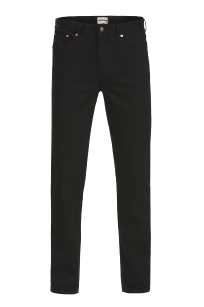 Hard Yakka Mens Mustang Stretch Jeans Denim Tough Brass Zip Classic Fit Y43246-Collins Clothing Co