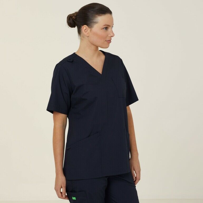 NNT Uniforms Womens Mayo Scrub Top Durable Nurse Poly Cotton Chest Pocket CATUMN