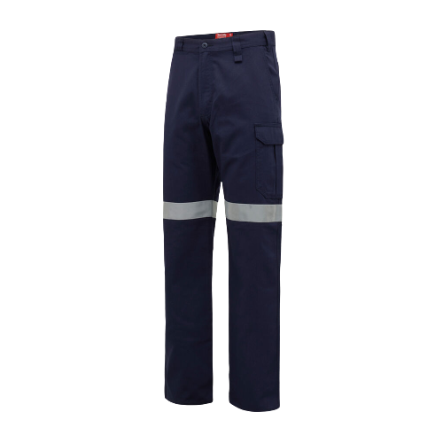 Hard Yakka Womens Cargo Taped Work Safety Reflective Drill Pants Comfort Y08380