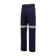 Hard Yakka Womens Cargo Taped Work Safety Reflective Drill Pants Comfort Y08380-Collins Clothing Co