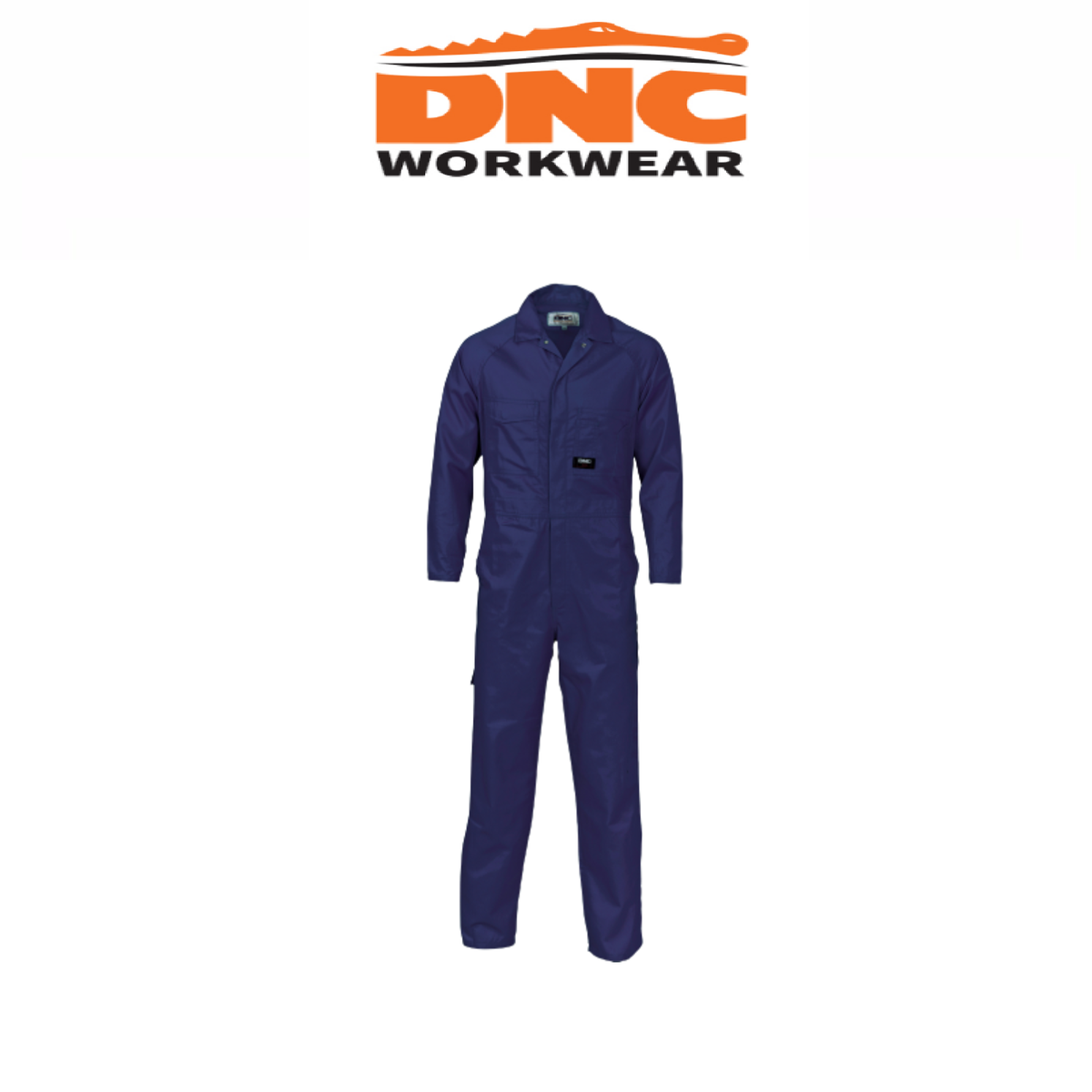 DNC Workwear Mens Polyester Lightweight Cool-Breeze Cotton Drill Coverall 3104