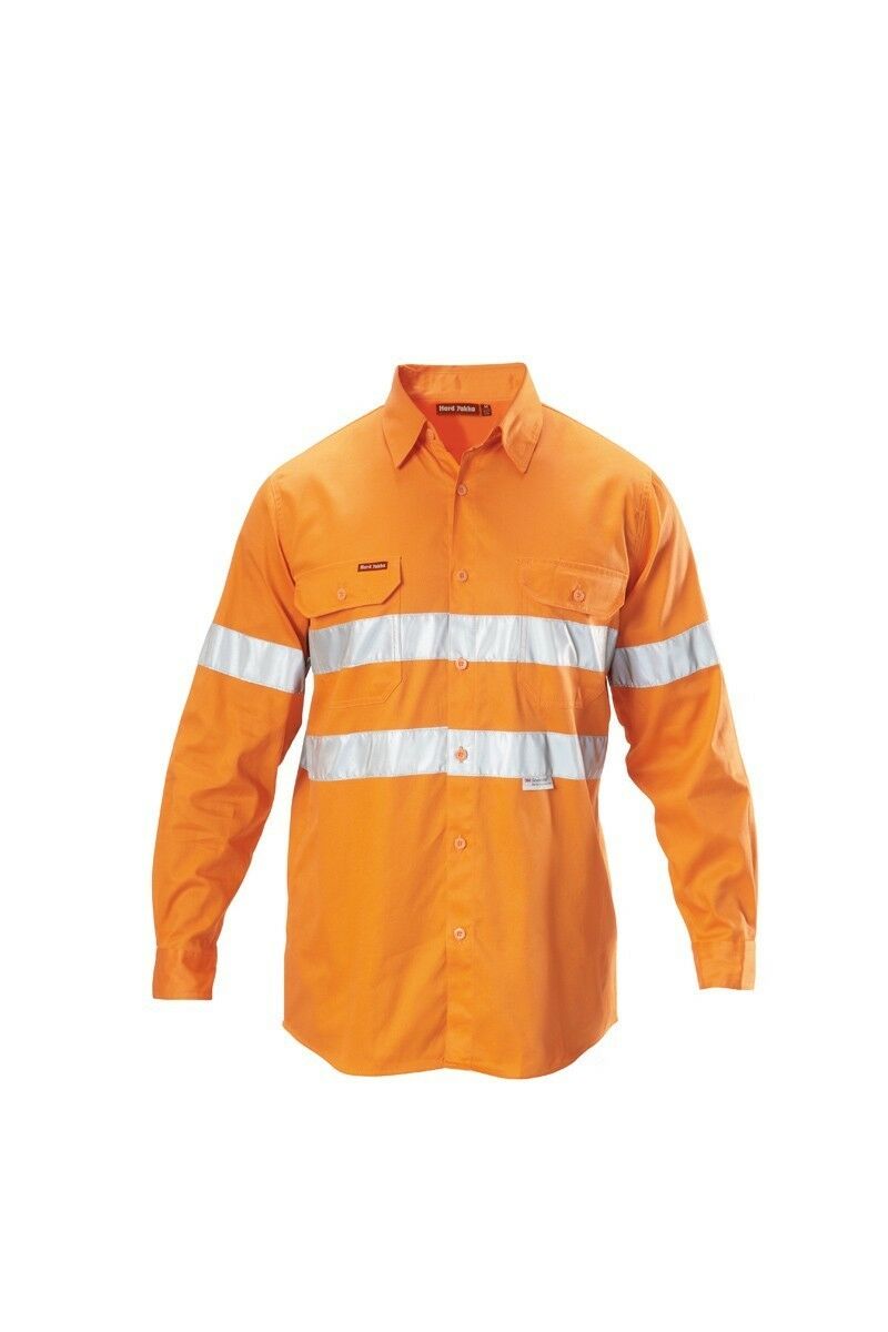 Hard Yakka Foundations Long Sleeve Taped Cotton Drill Work Shirt Y07227-Collins Clothing Co