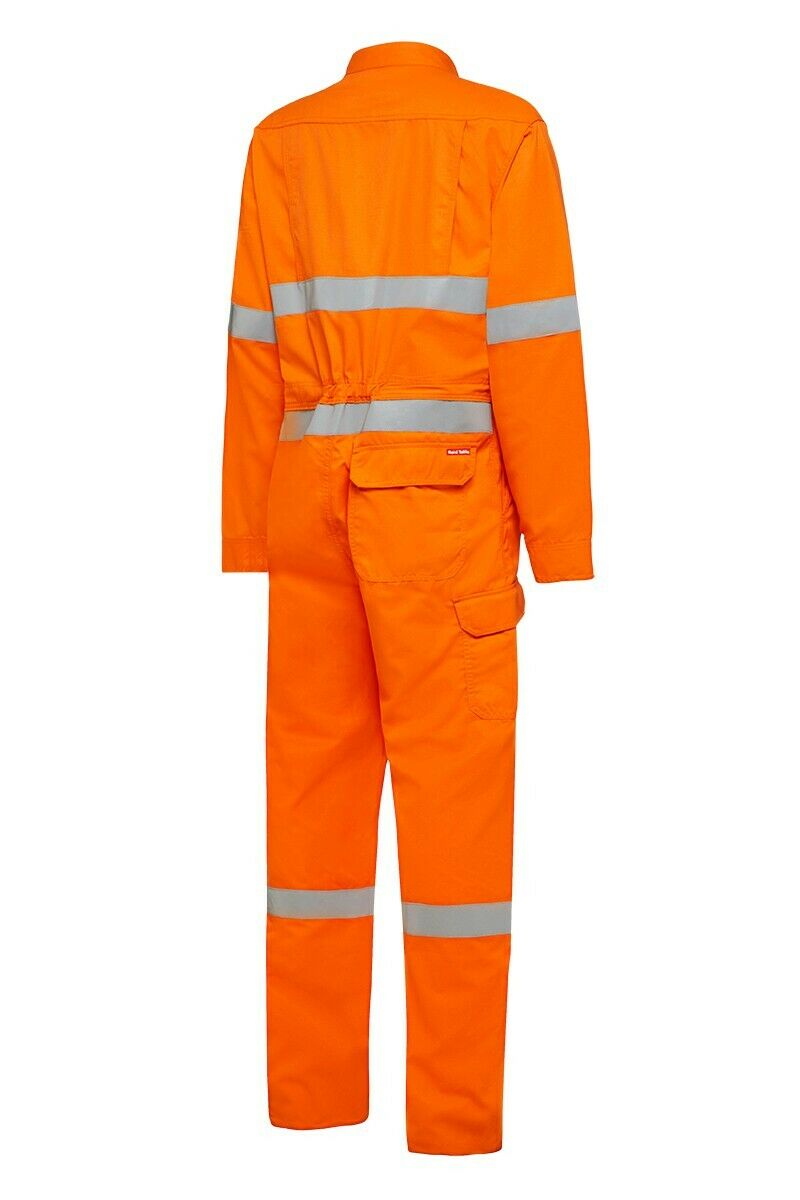 Hard Yakka Safety SheildTec Fire Resistant Coverall Overall Taped Hi-Vis Y00080