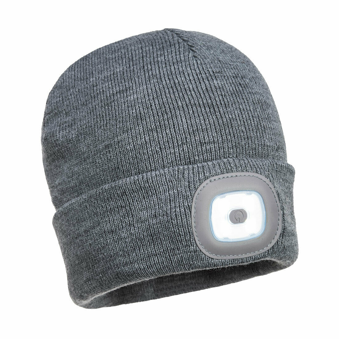 Portwest Mens Beanie Hat LED Head Light USB Rechargeable Warm Work Comfort B029-Collins Clothing Co