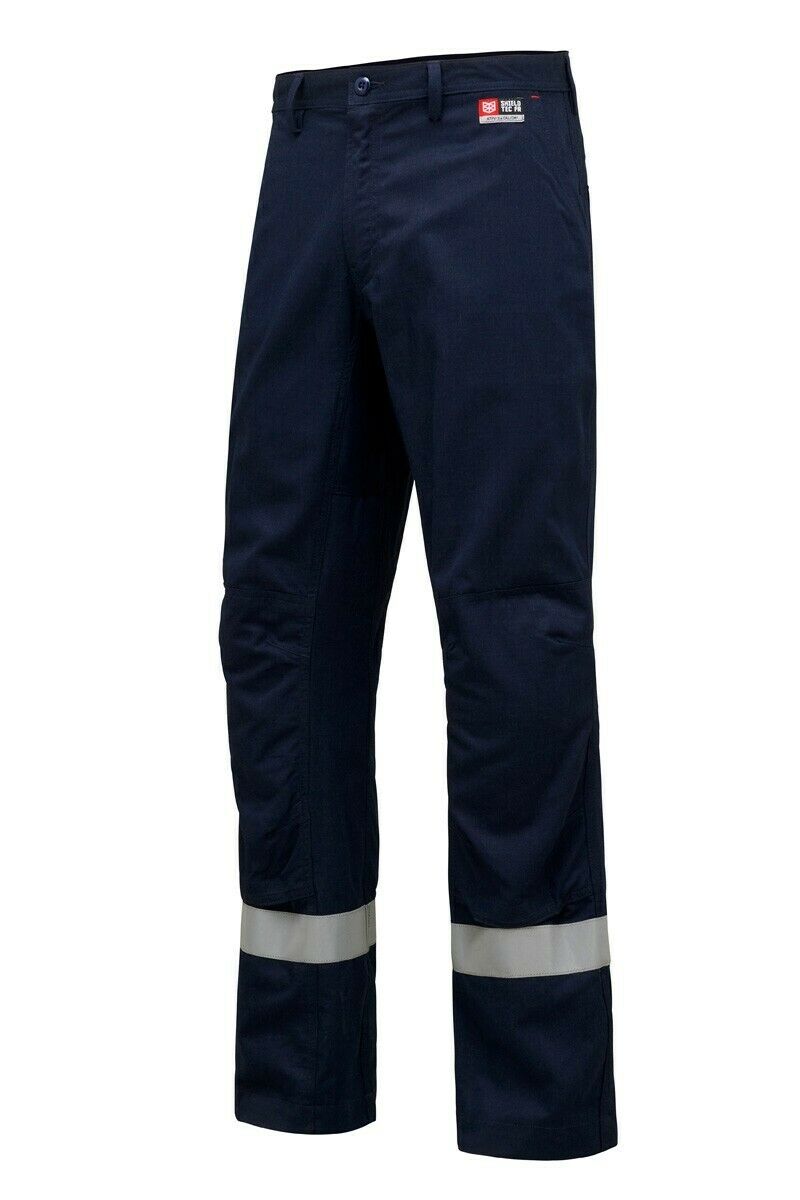 Mens Hard Yakka Workwear Pants Sheildtec Fire Resistant Cargo Tape Safety Y02670-Collins Clothing Co
