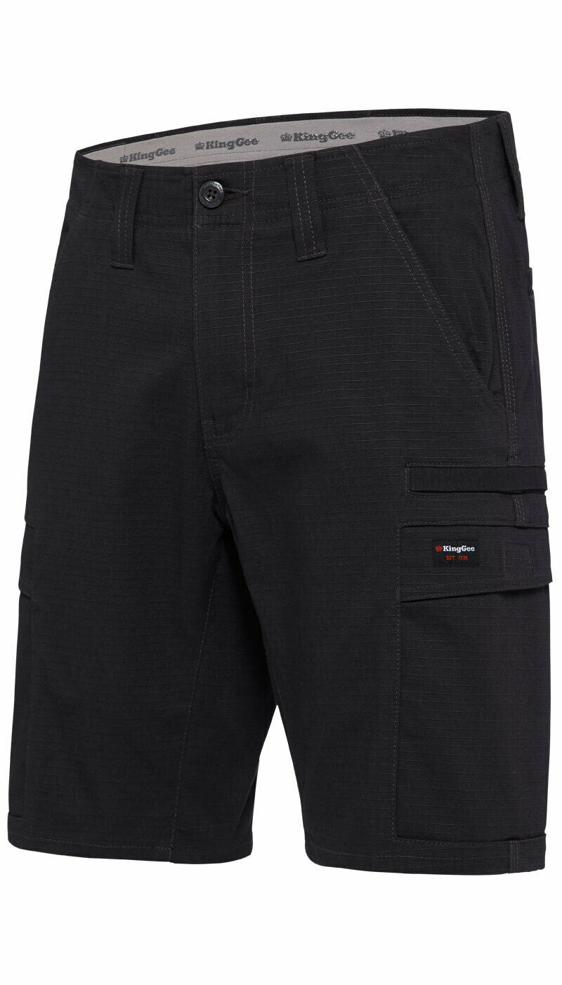 KingGee Mens Workcool Pro Shorts Comfort Stretch Work Cargo Tough Ripstop K17006-Collins Clothing Co