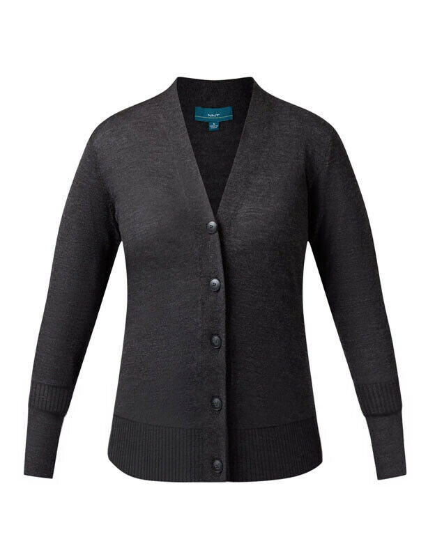 NNT Womens Pure Wool Long Length Business Cardigan Wide Neck Body Warmer CAT5B3-Collins Clothing Co