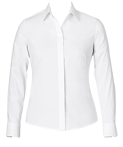 NNT Womens Stretch Cotton Blend L/S Conceal Front Fitted Collared Shirt CAT4MT-Collins Clothing Co