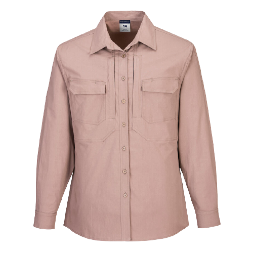 Portwest Ladies Utility Stretch Long Sleeve 2 Zipped Compartments Comfort LS501-Collins Clothing Co