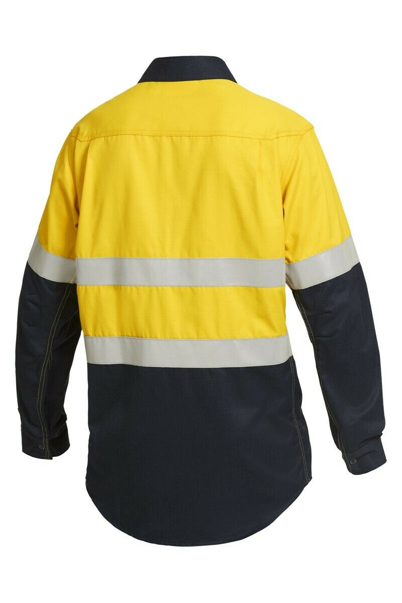 Mens Hard Yakka FR ShieldTec Hi-Vis Safety Mining Energy Gas Work Shirt Y04550-Collins Clothing Co