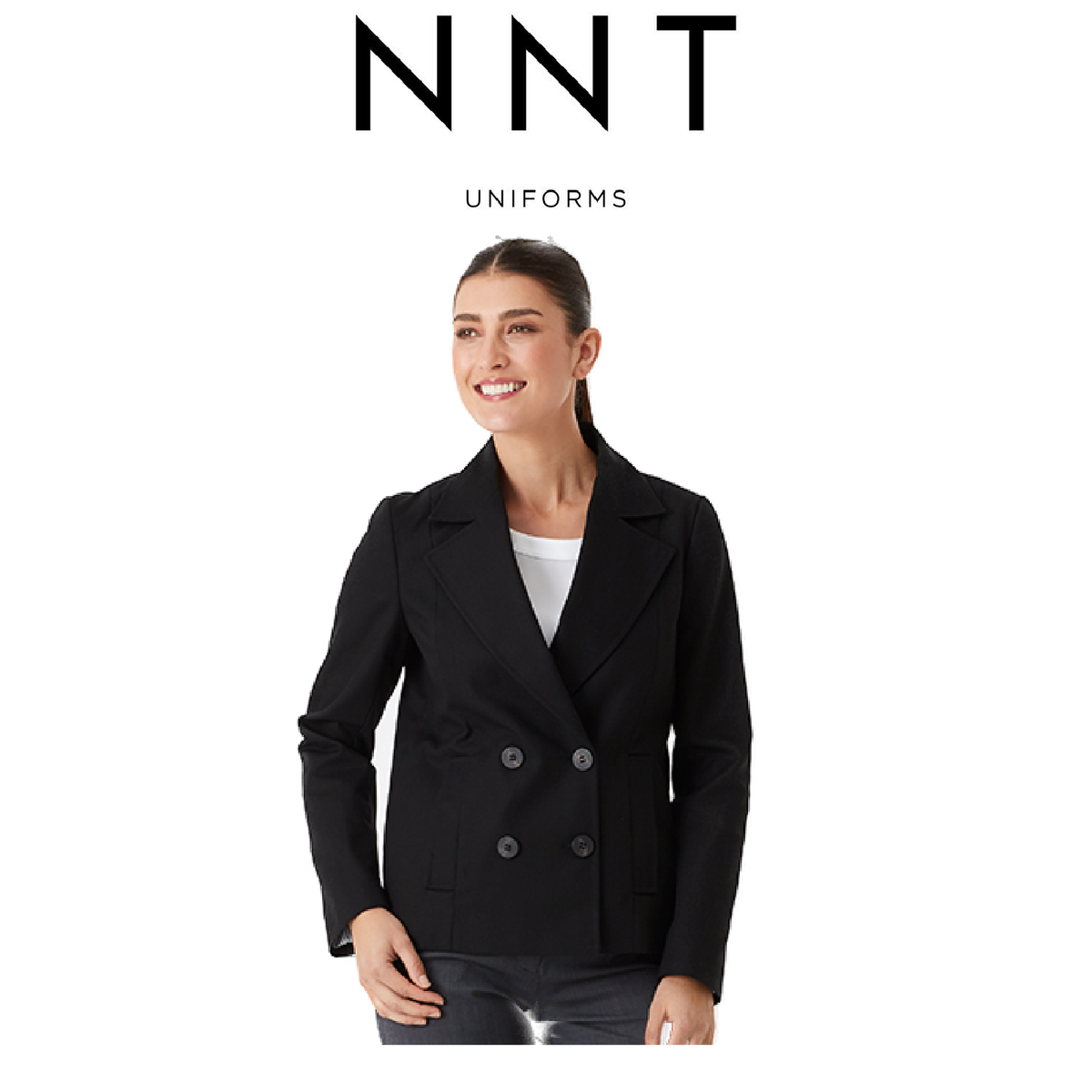 NNT Womens Business Pea Coat Classic Fit Double Breast Formal Blazer CAT1D1
