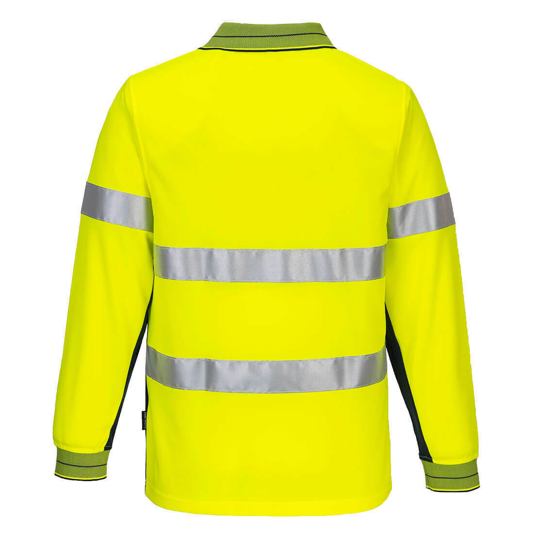Portwest Mens Prime Mover Long Sleeve Micro Mesh Polo Taped Work Hi-Vis MP513-Collins Clothing Co